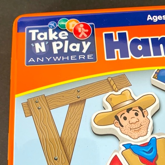 Take *N* Play Anywhere NIB Hangman Game Ages 5+ Sealed Metal Case 2 Players - Picture 3 of 15